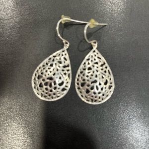Silver dangle earrings